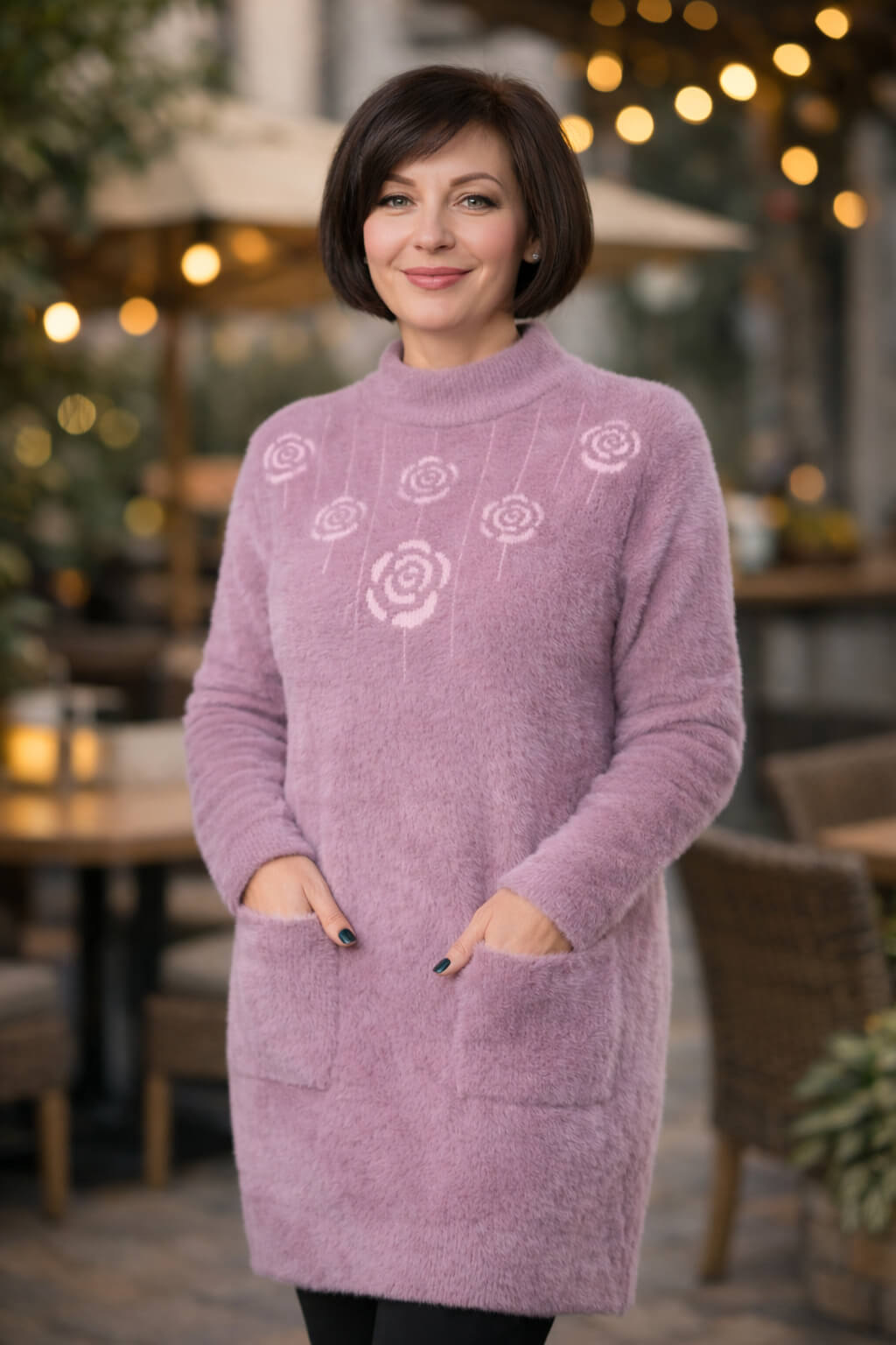 Жіноча туніка H770 Блідо-рожева