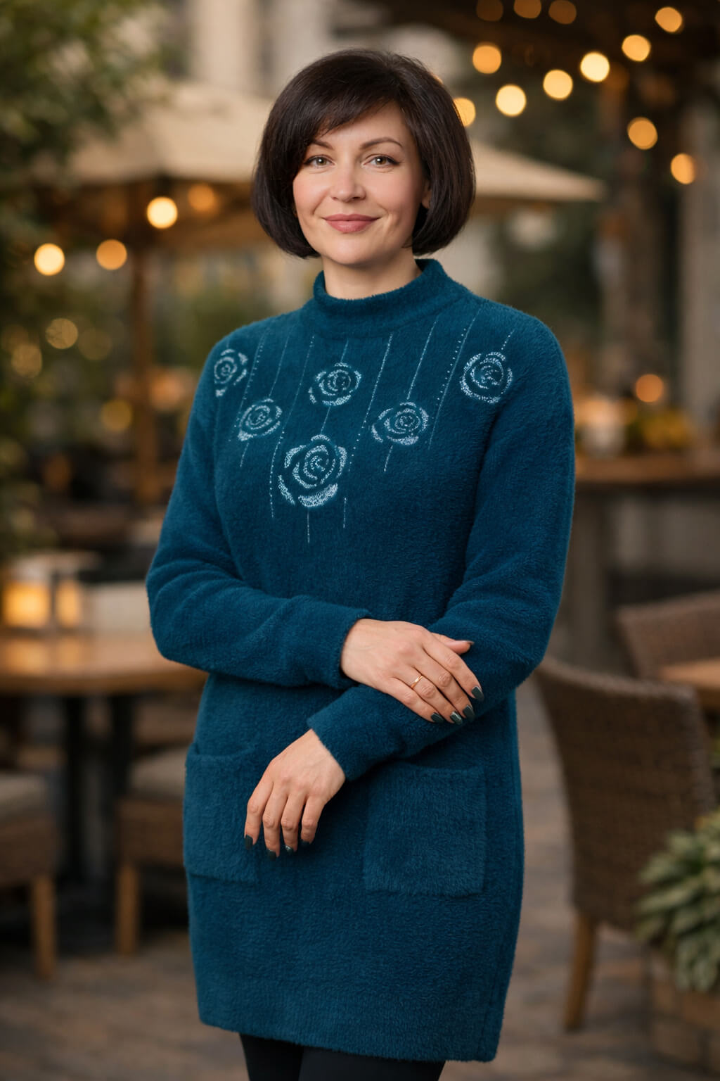 Жіноча туніка H770 Темно-бірюзова